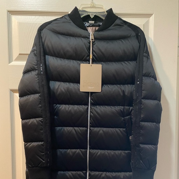 Herno Stylish Black Coat, US Size S, EU size 36 - Picture 7 of 7